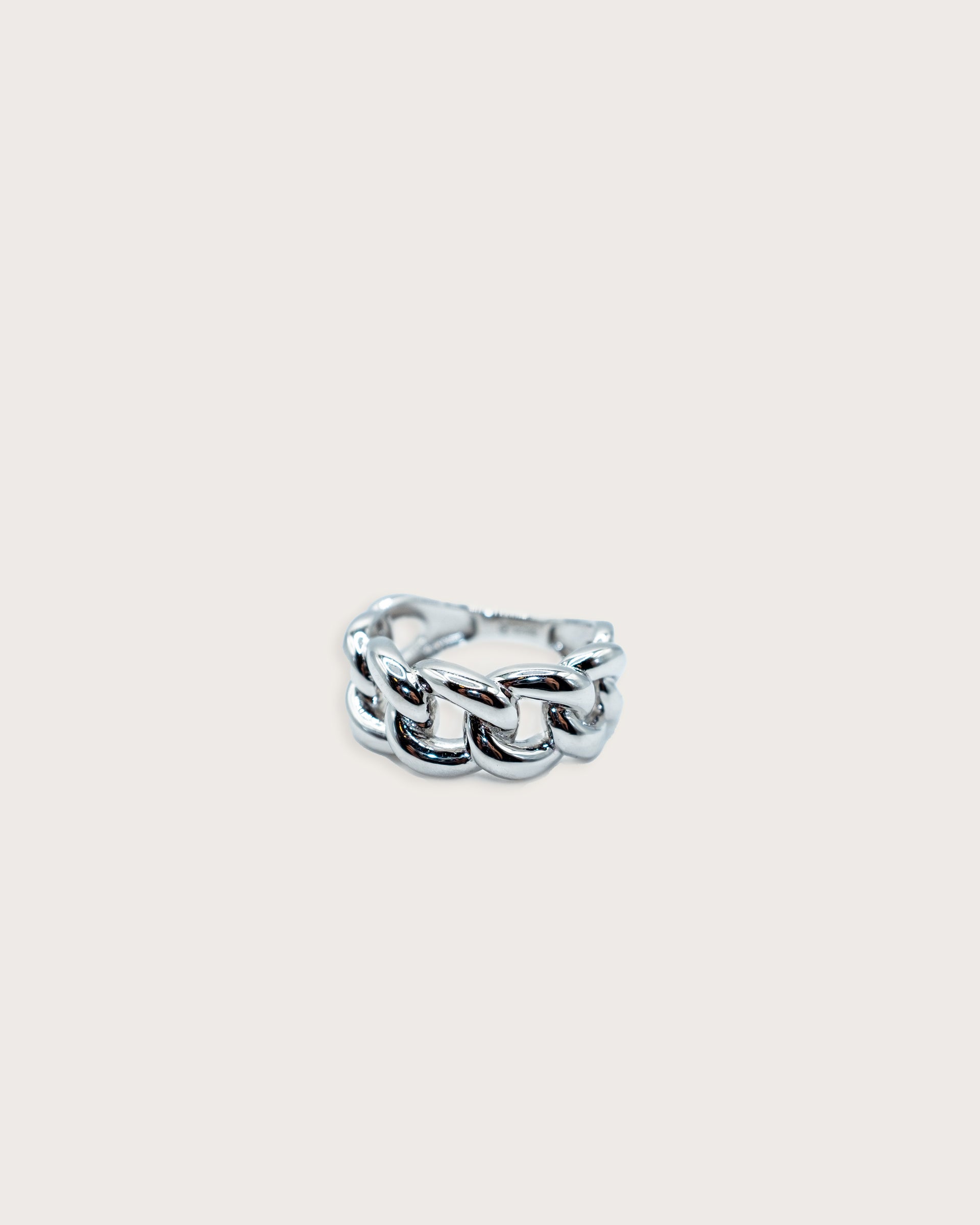 Cuban Link Silver Ring