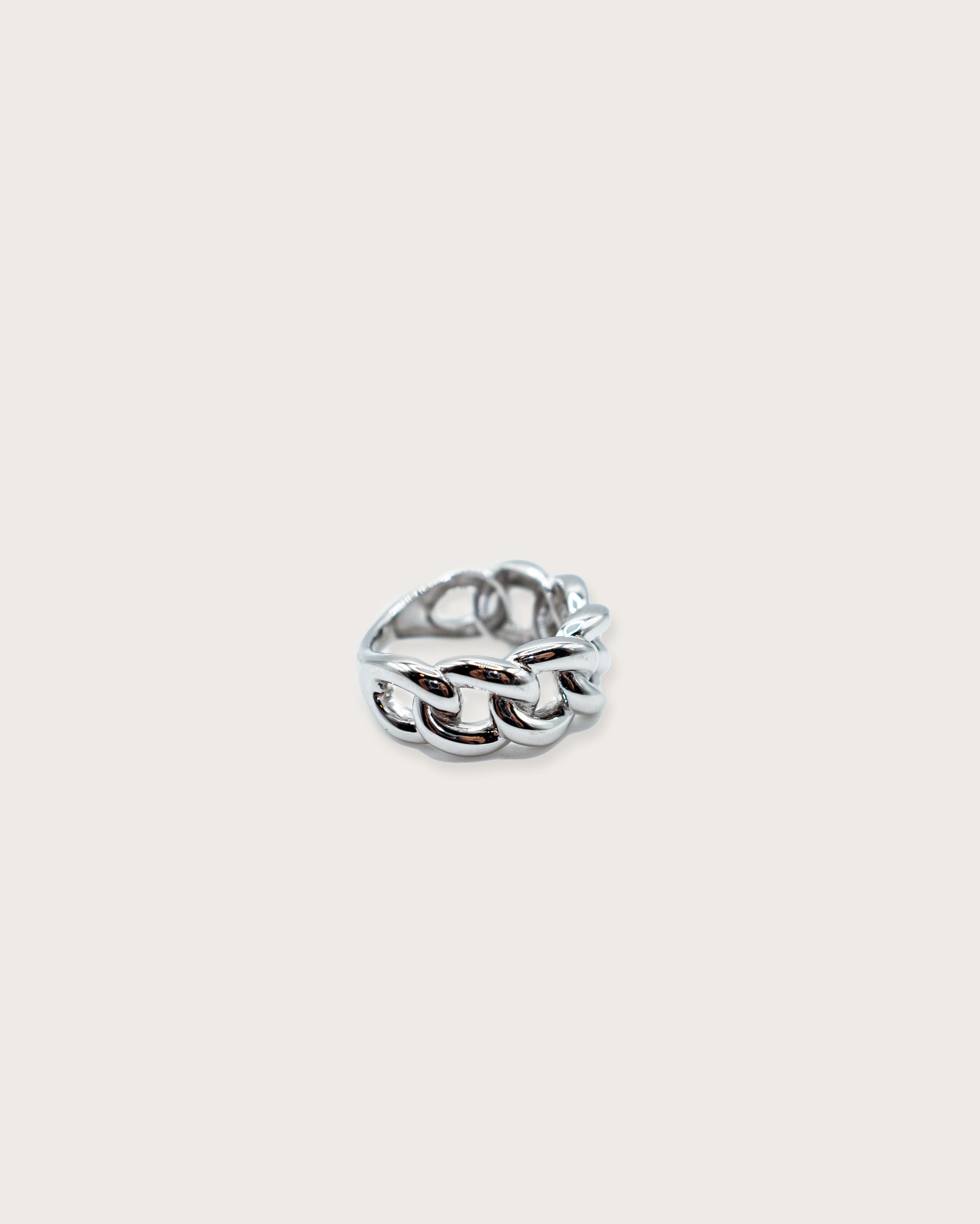 Cuban Link Silver Ring