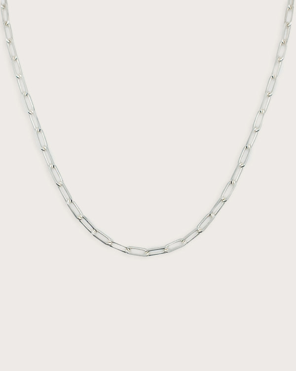 Paperclip Silver Chain