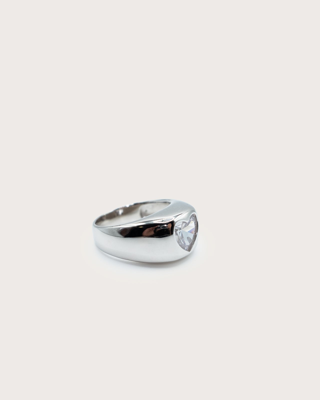 Crush Heart Dome Ring