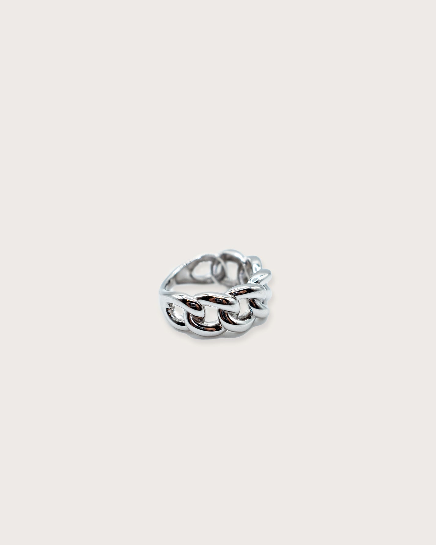 Cuban Link Silver Ring