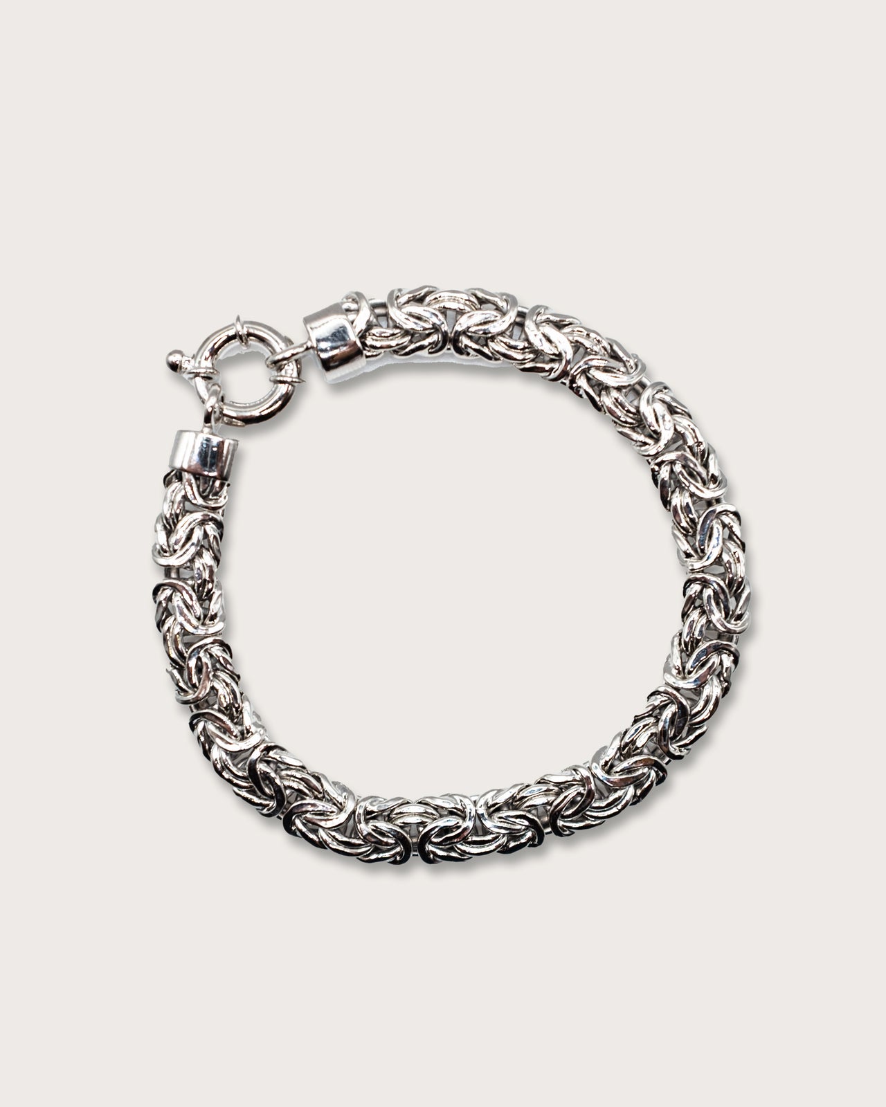 Byzantine Weave Silver Bracelet