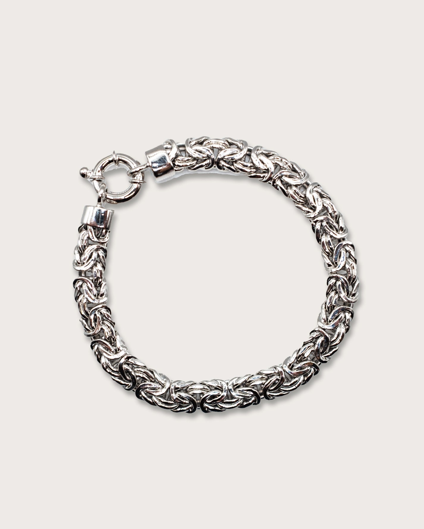 Byzantine Weave Silver Bracelet