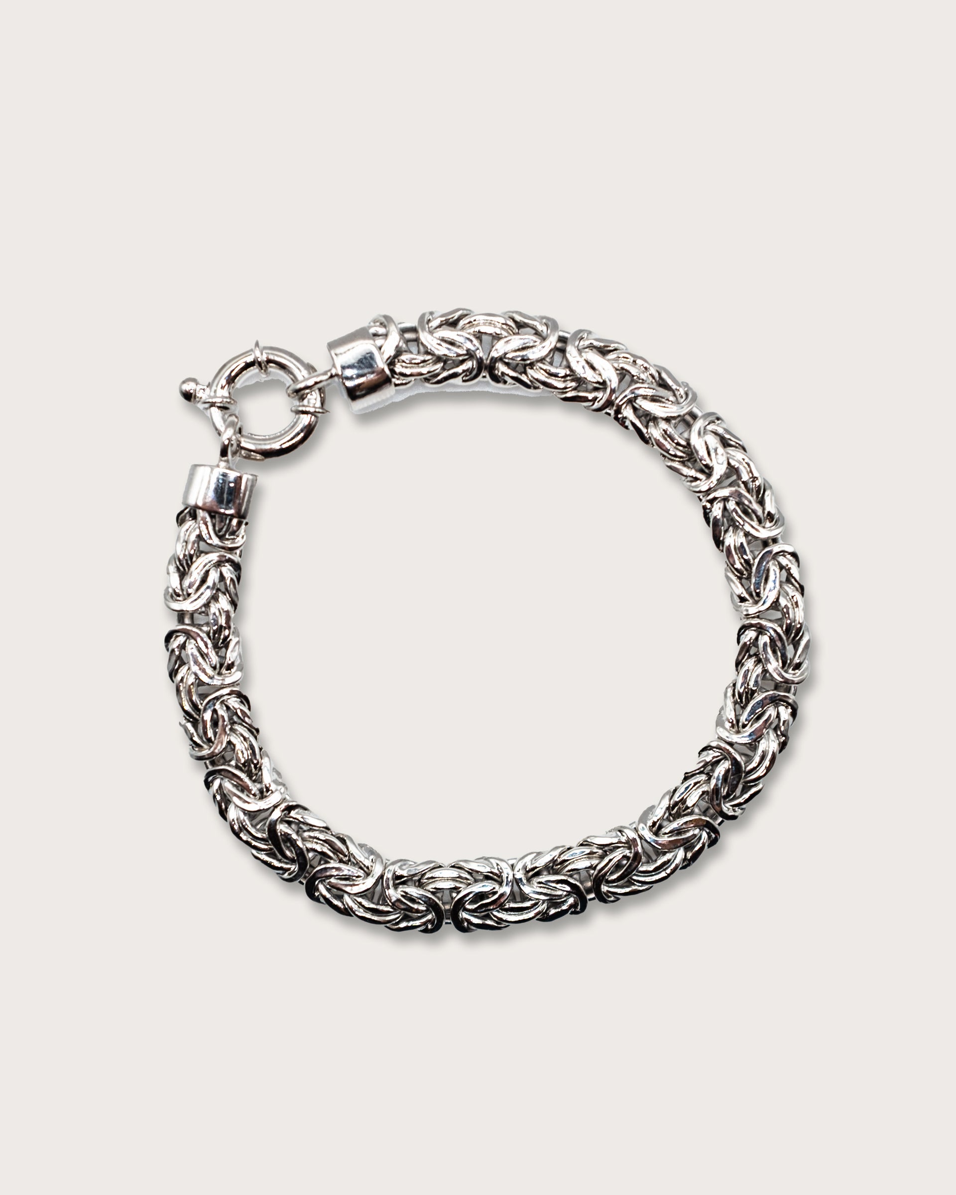 Byzantine Weave Silver Bracelet