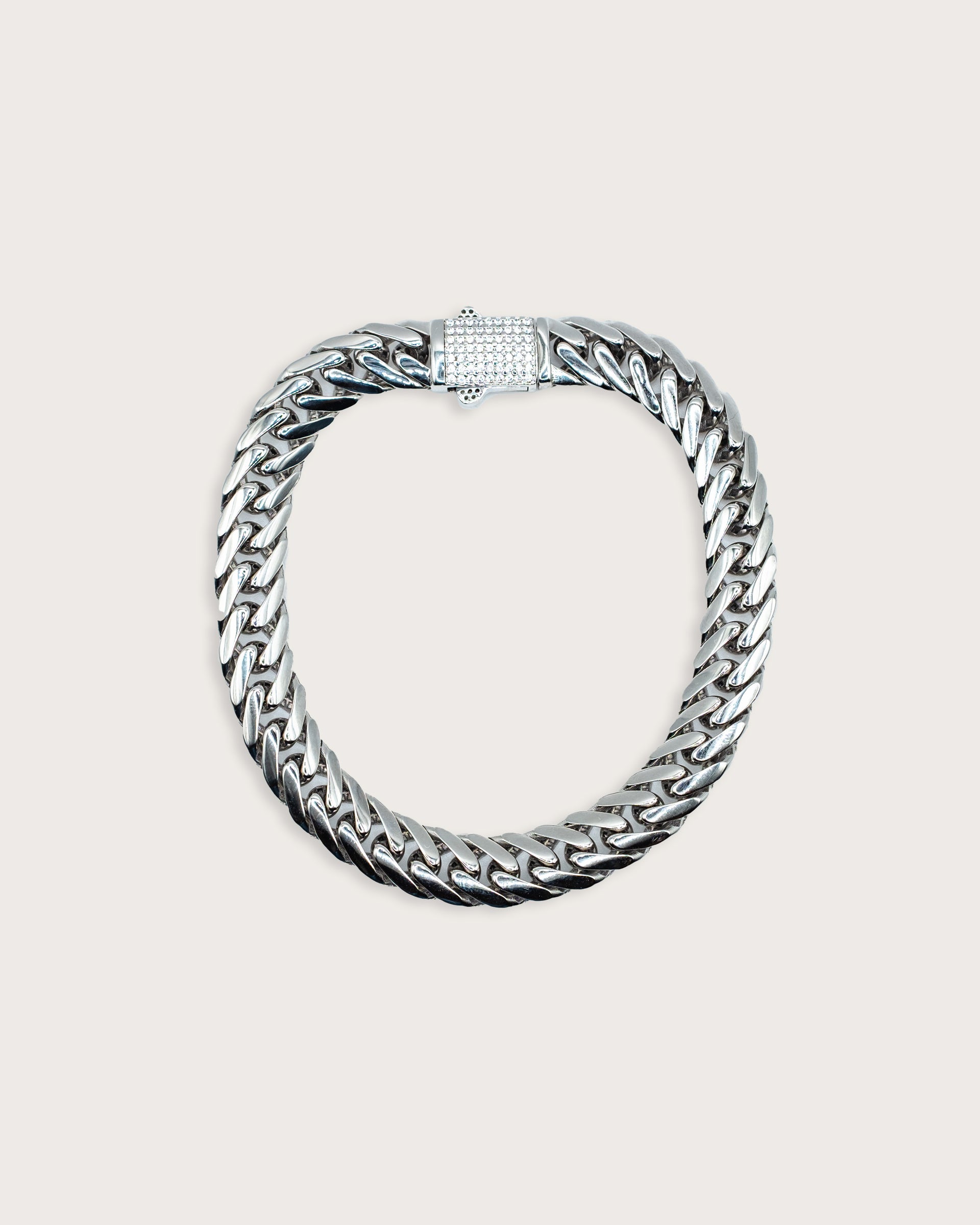 Iced Cuban Silver Bracelet