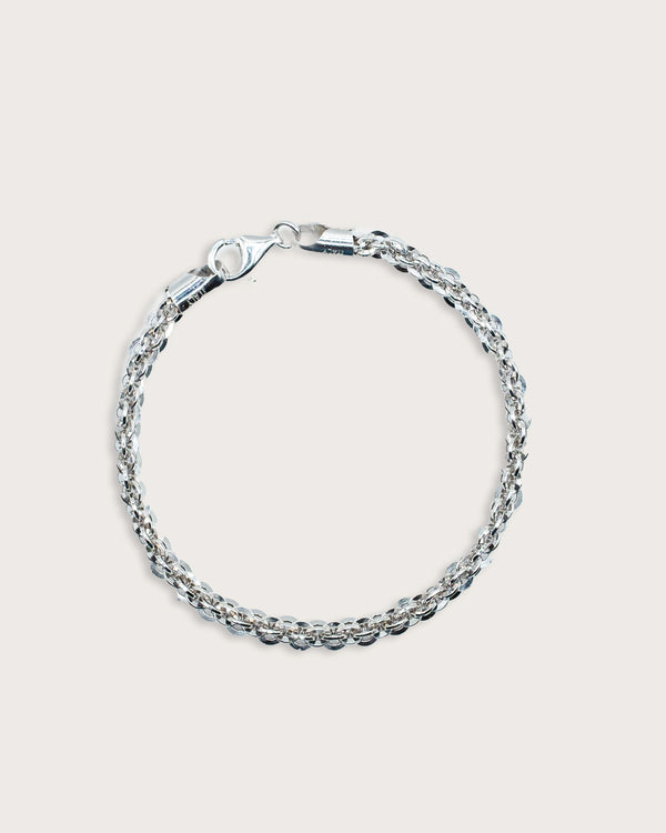 Wheat Chain Silver Bracelet