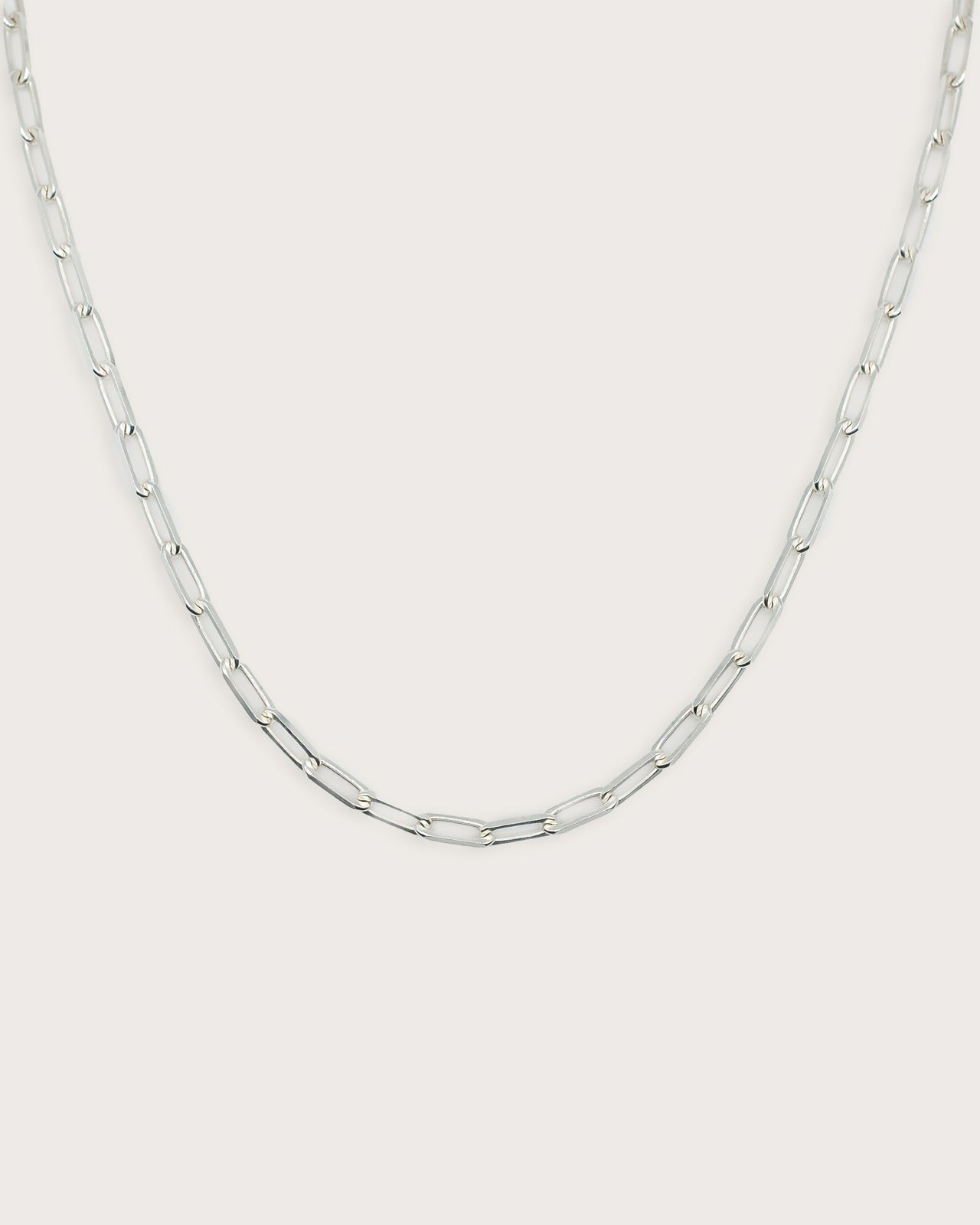Paperclip Silver Chain