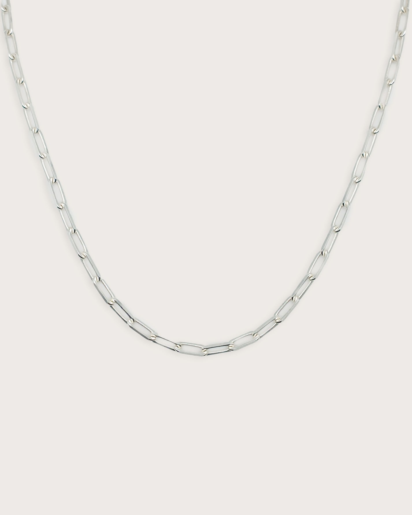 Paperclip Silver Chain