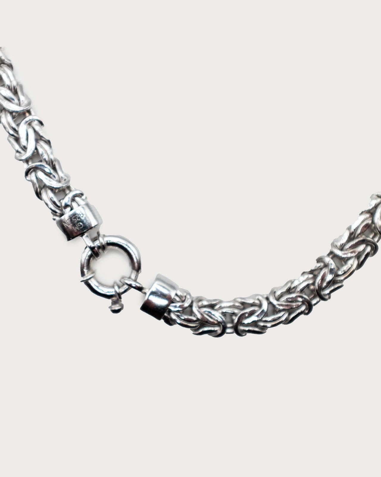 Byzantine Weave Silver Chain
