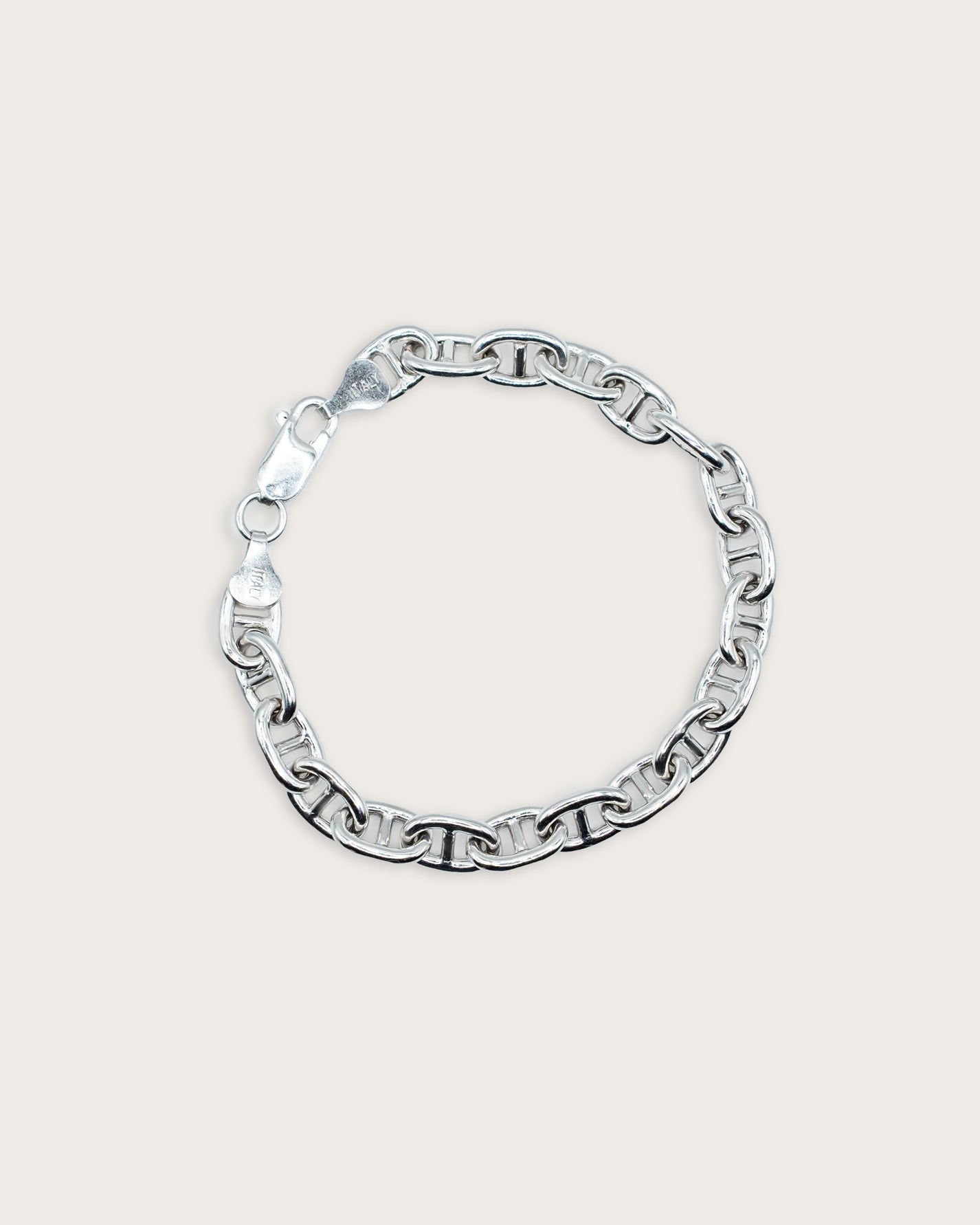 Anchor Link Silver Bracelet