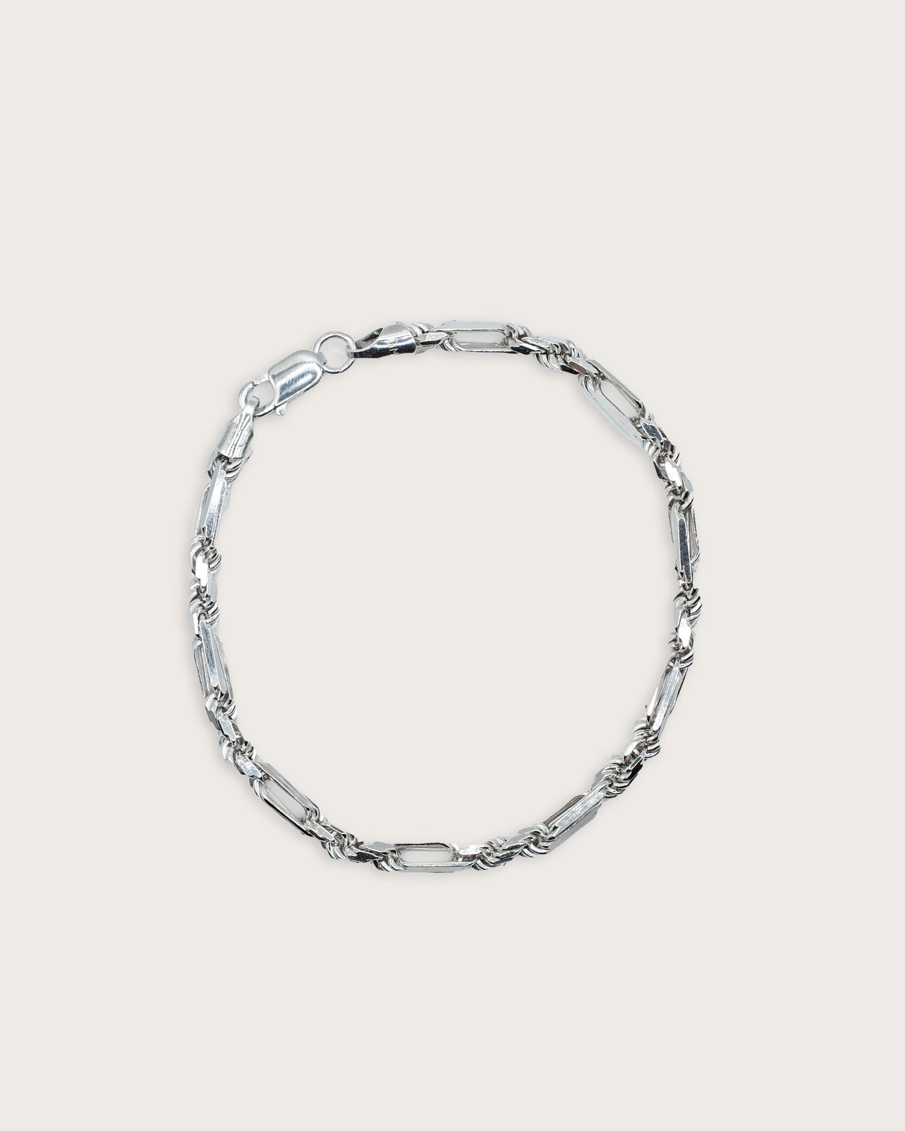 Barbed Link Silver Bracelet