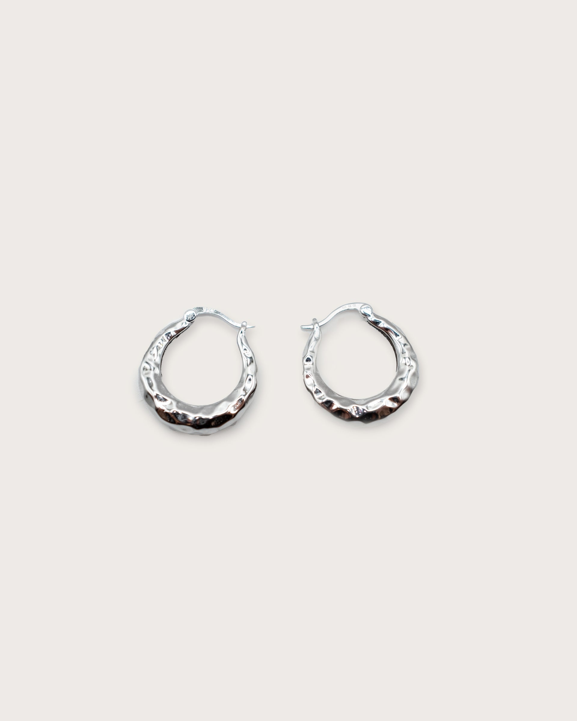 Molten Mini Silver Hoops