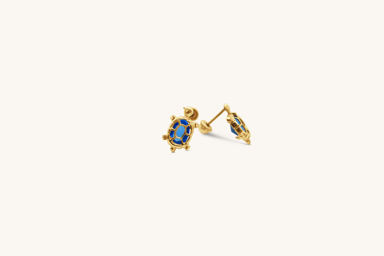 Blue Turtle Studs