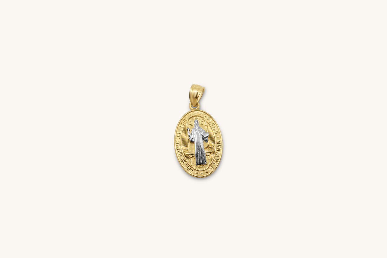 Petit Saint Benedict Medallion Pendant