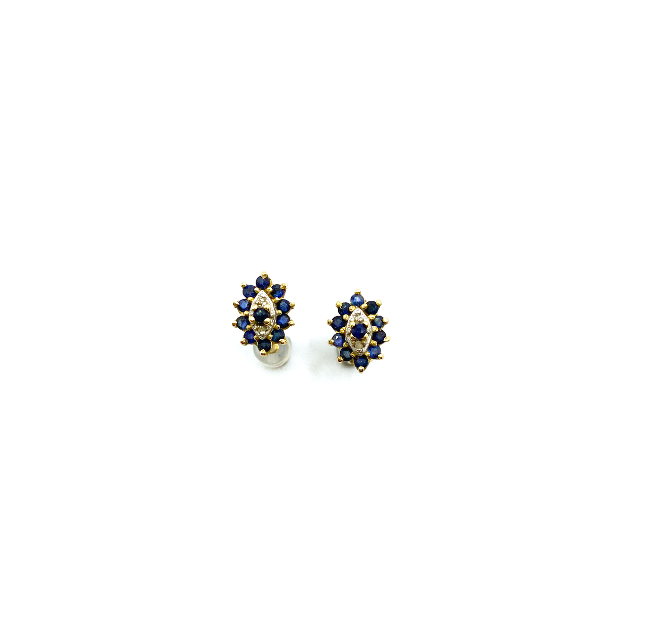 Diamond Sapphire Studs