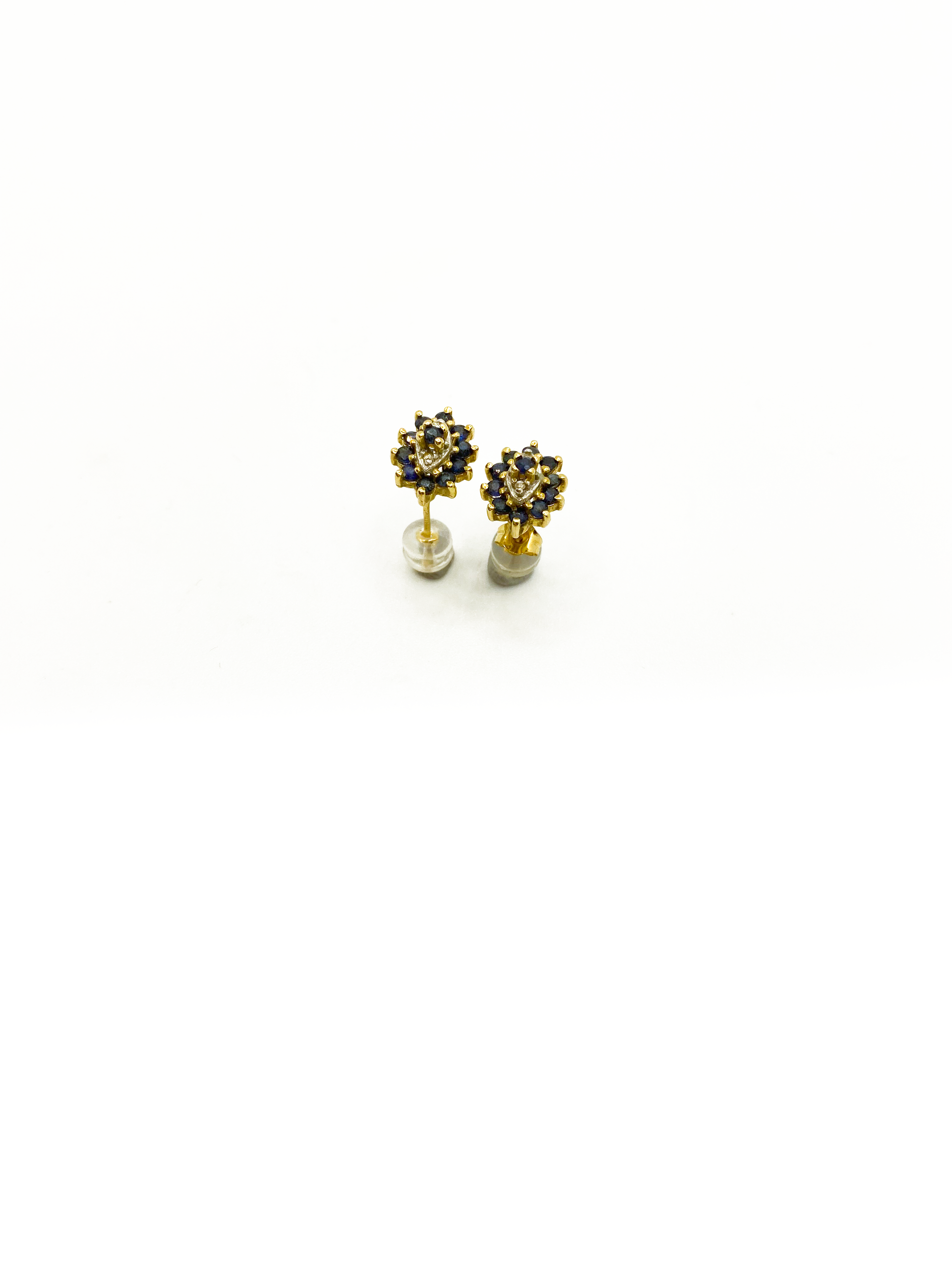 Sapphire Flower Studs