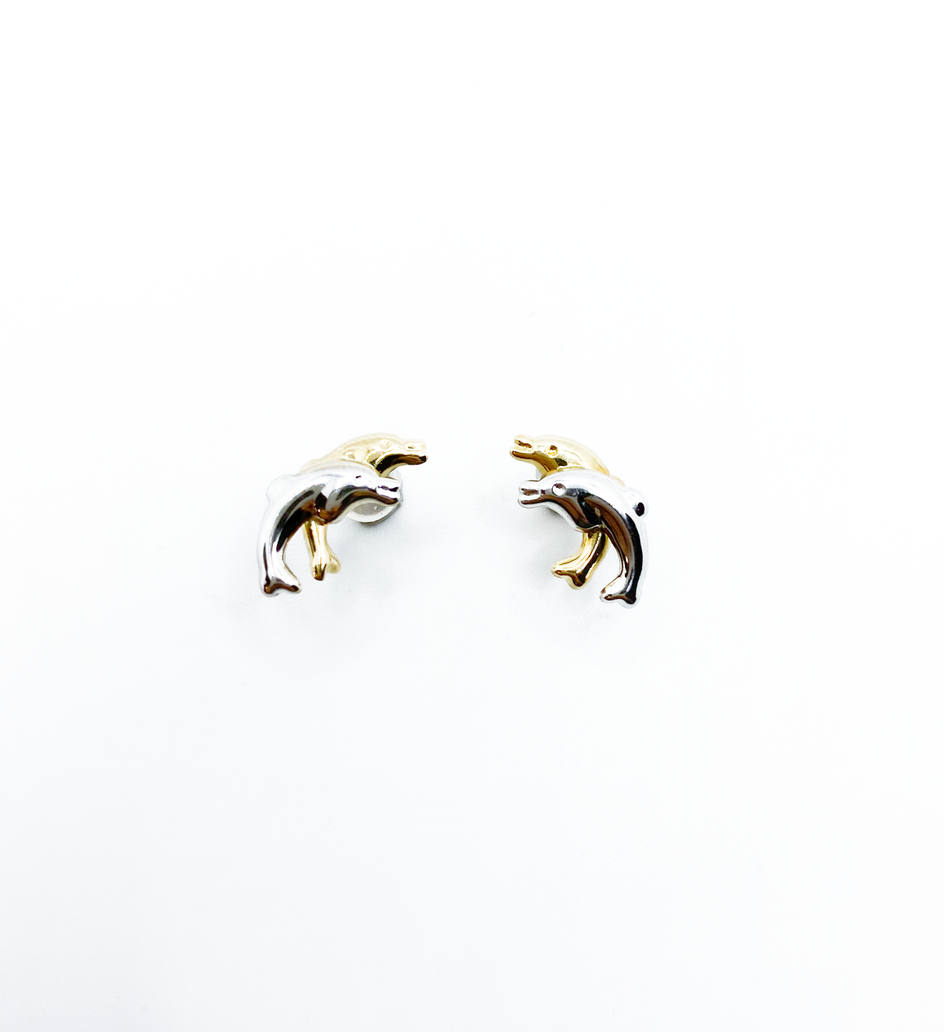 Two-Tone Dolphin Studs