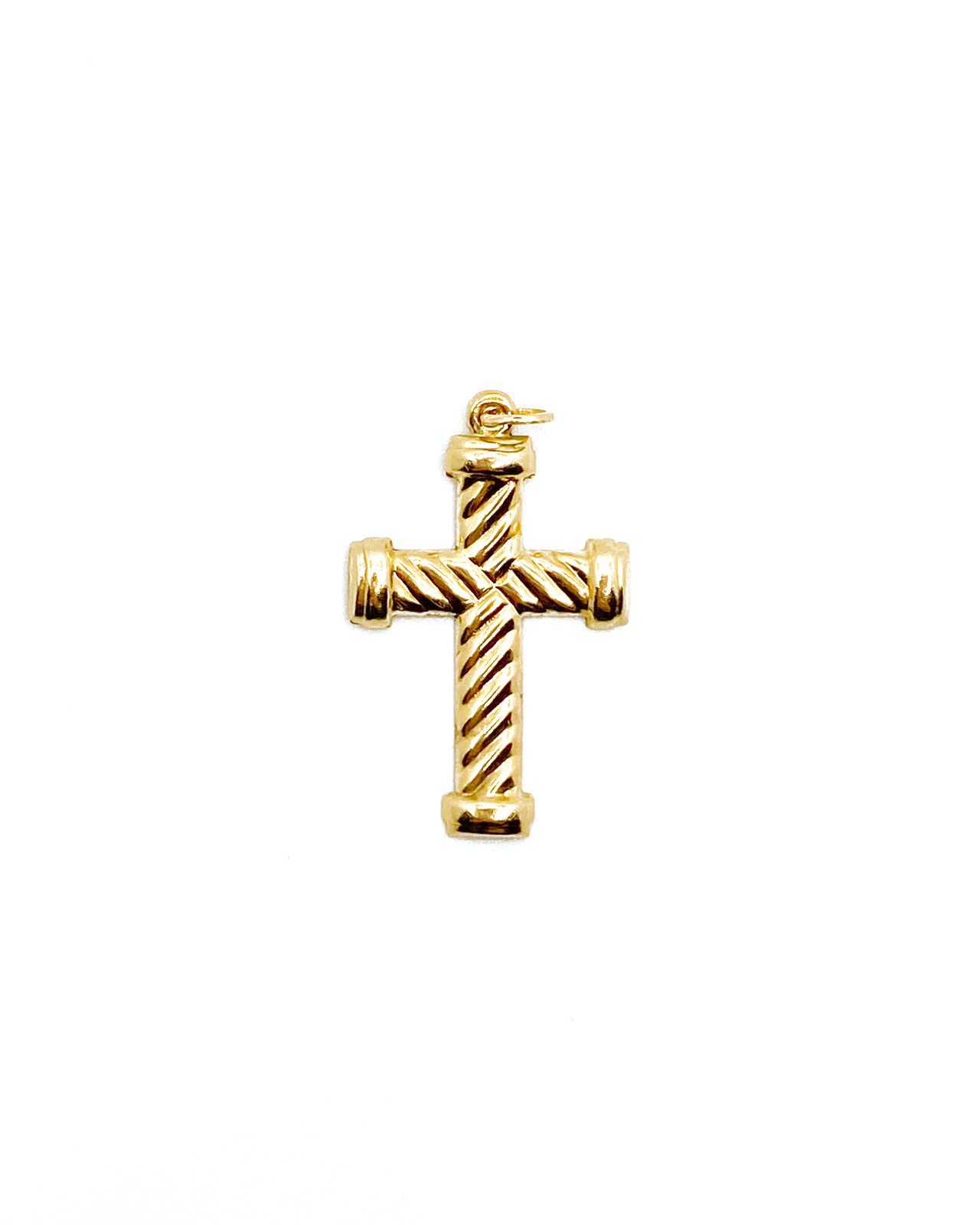 Patterned Cross Pendant