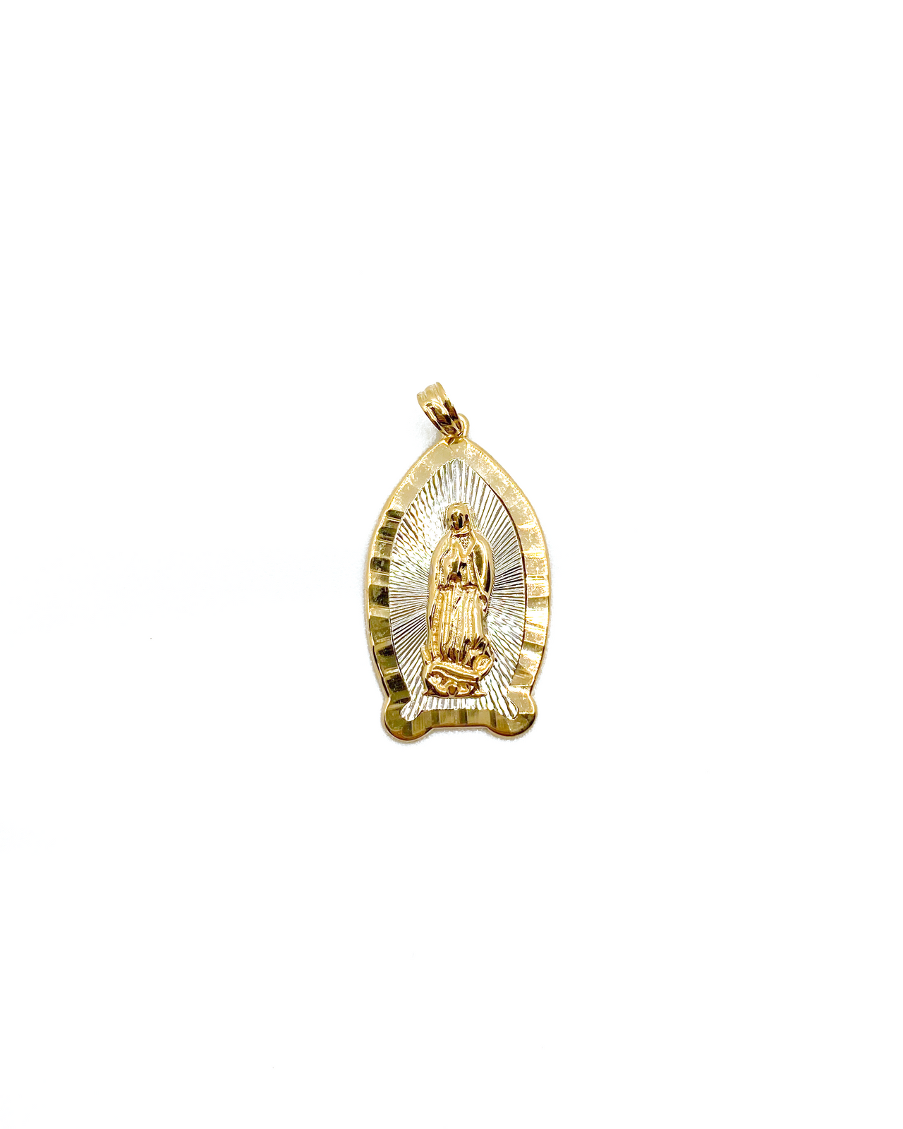 Glitzy Two-Tone Guadalupe Pendant