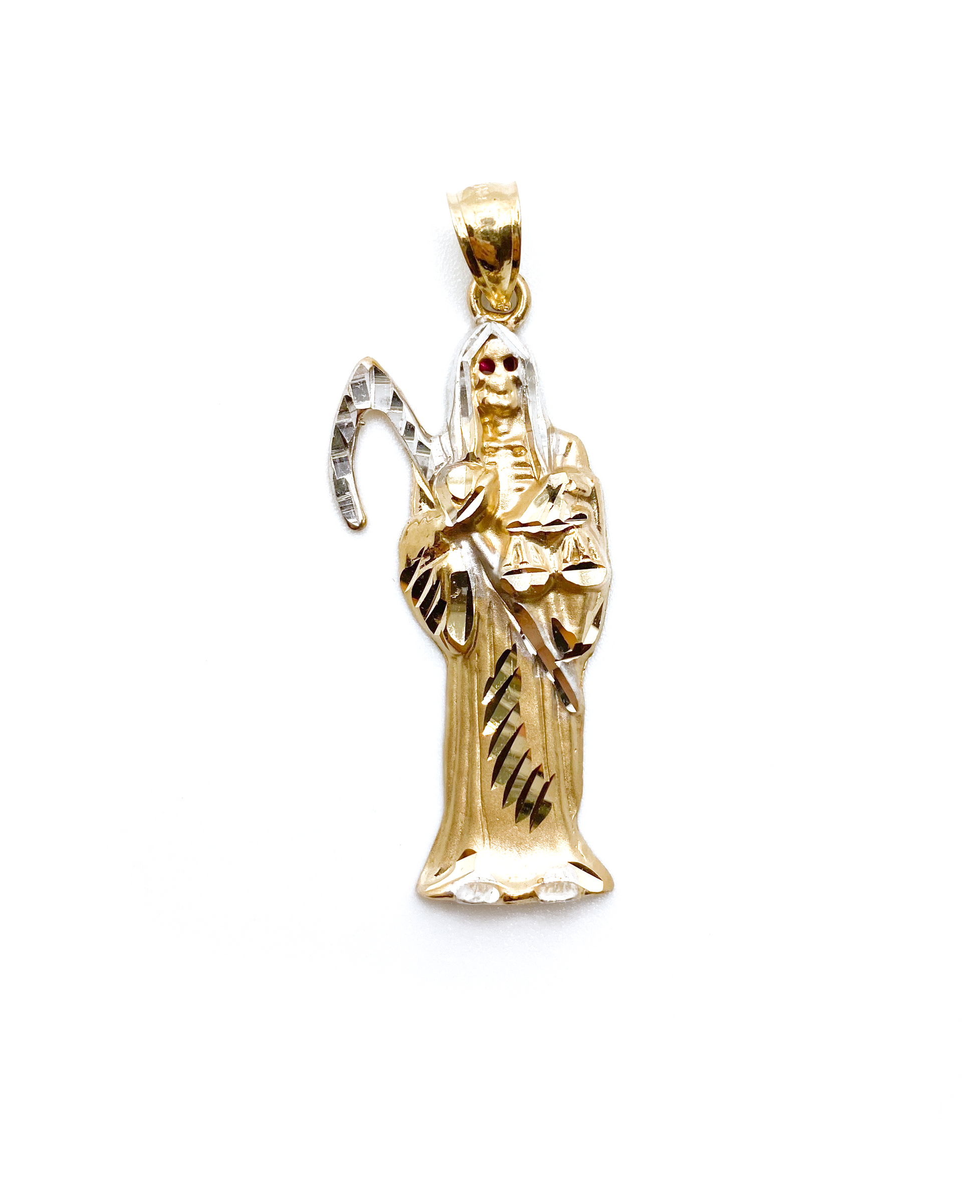 Ruby Eyed Grim Reaper Pendant