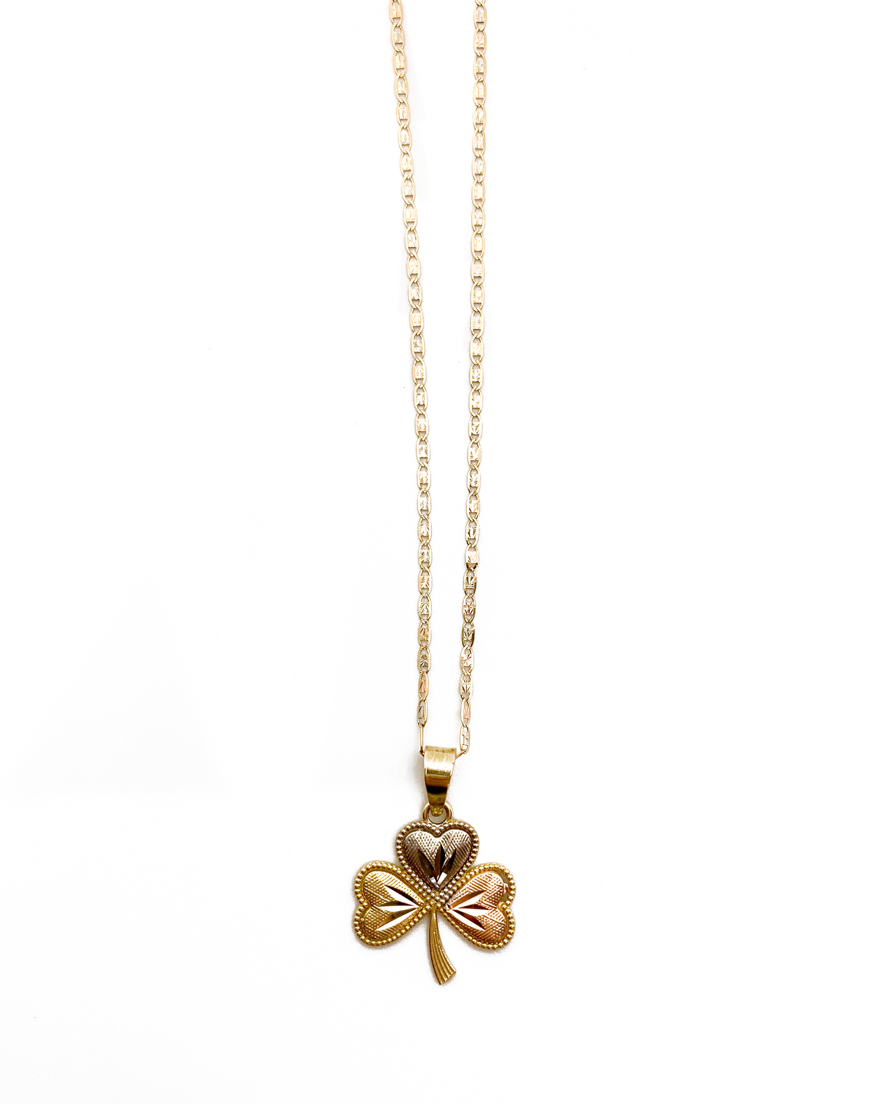 The Tri-Color Shamrock Necklace