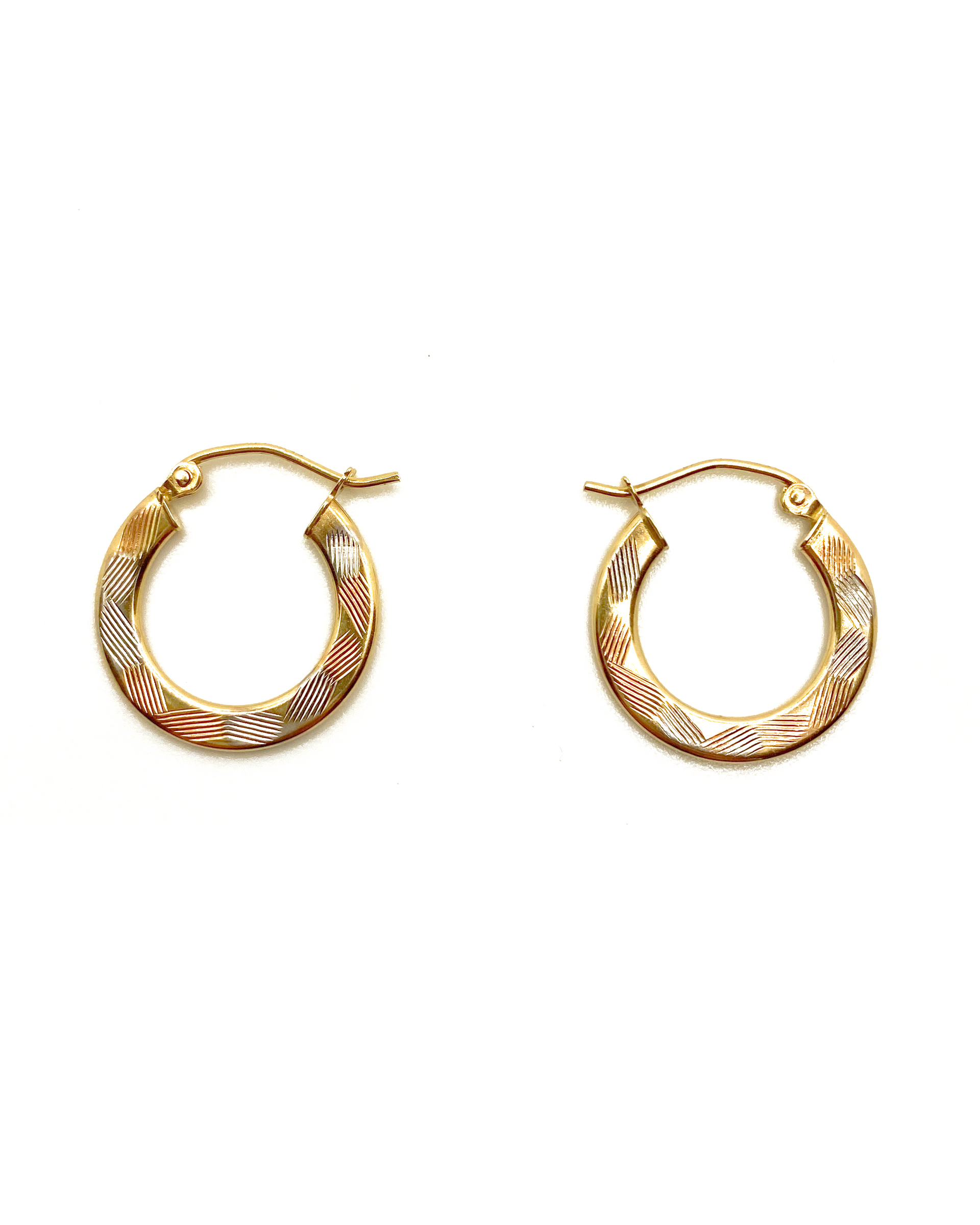 Tri-Color Thin Hoops