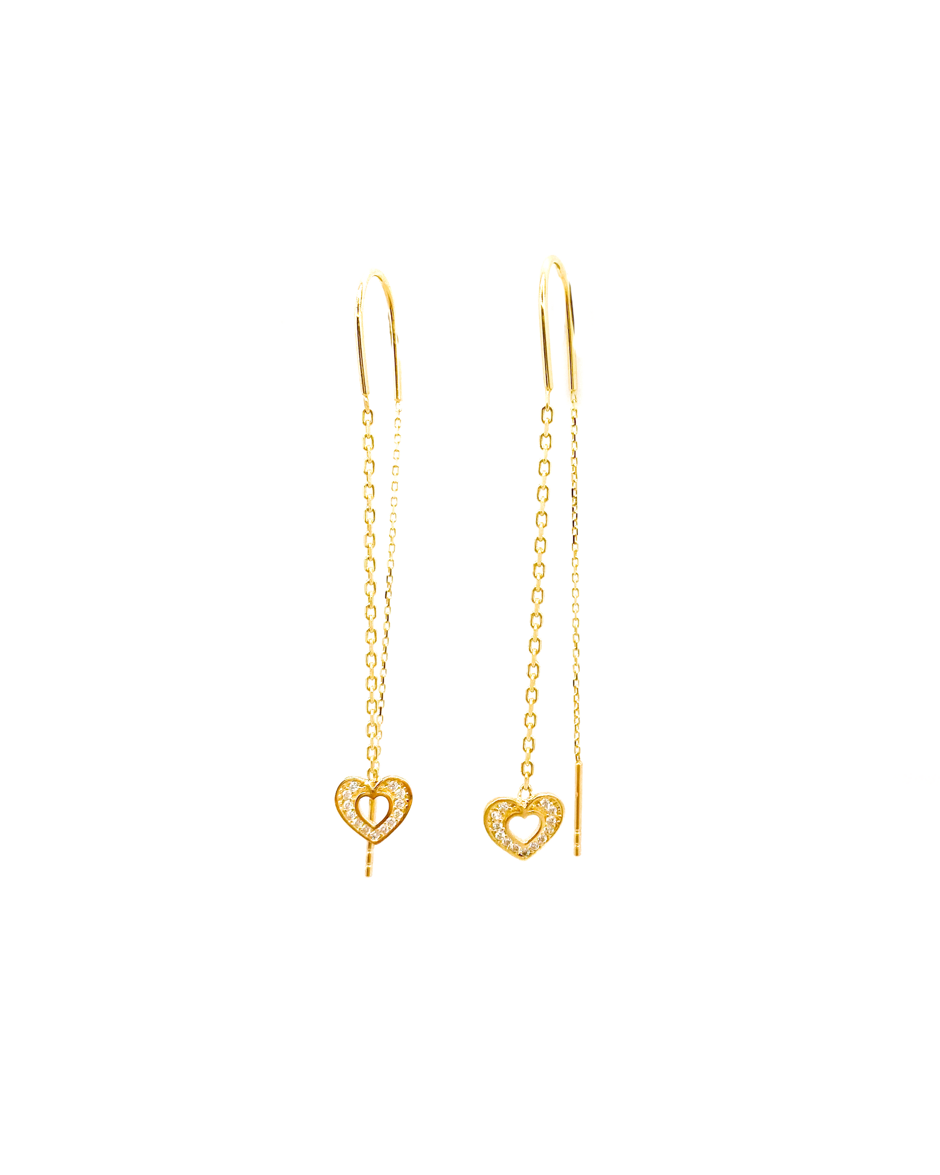 Heart Drops Earrings