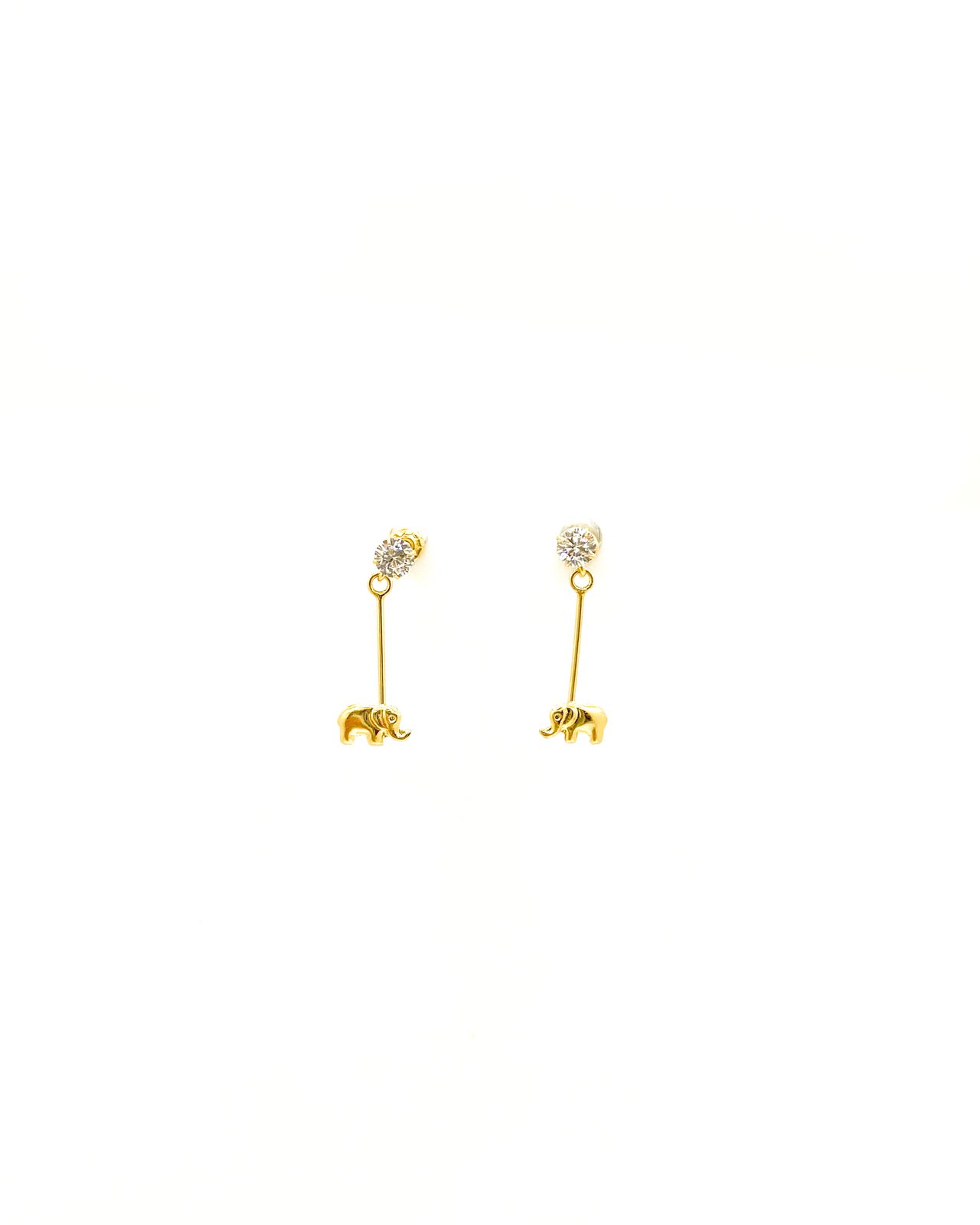 Dangle Elephant Studs