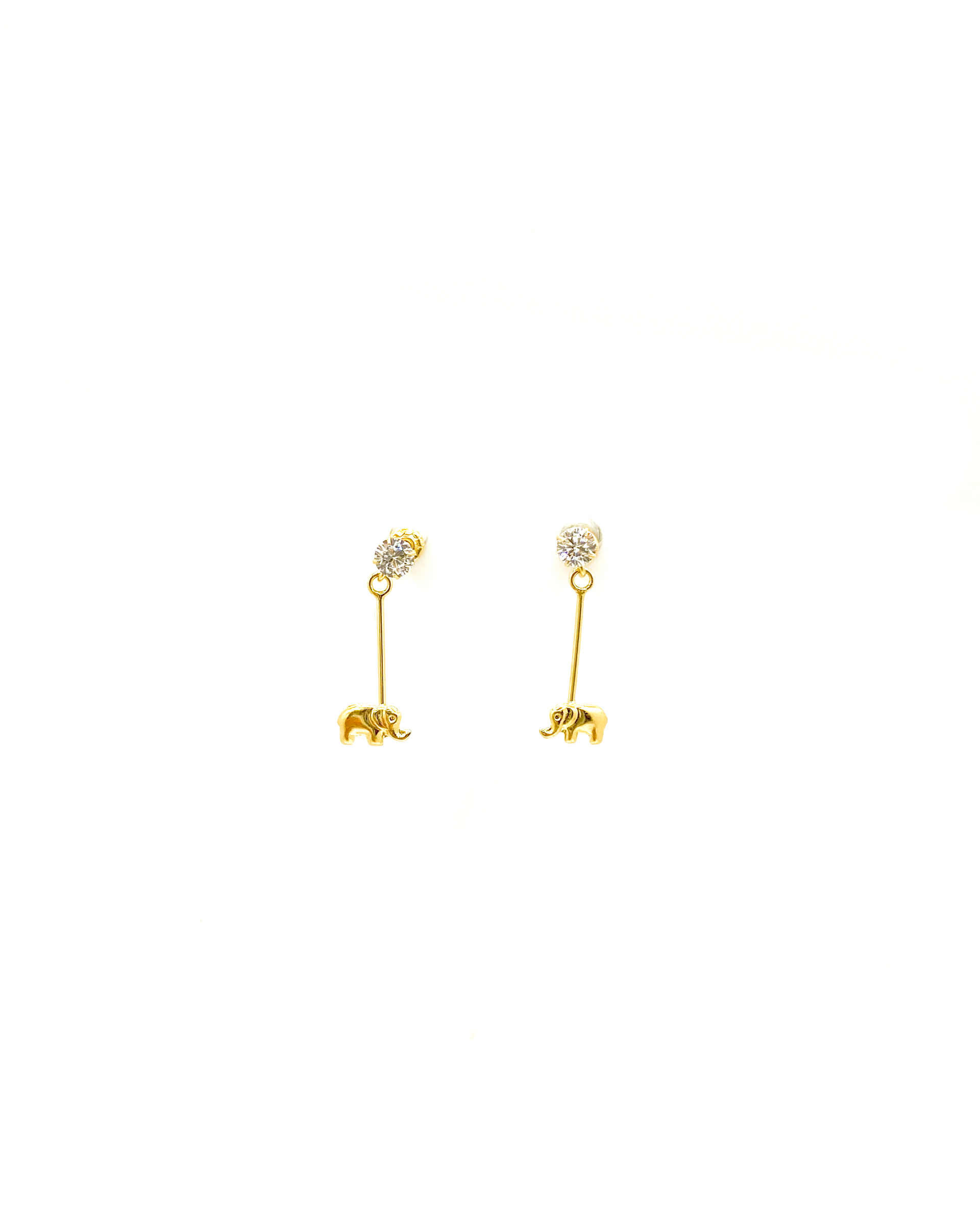 Dangle Elephant Studs