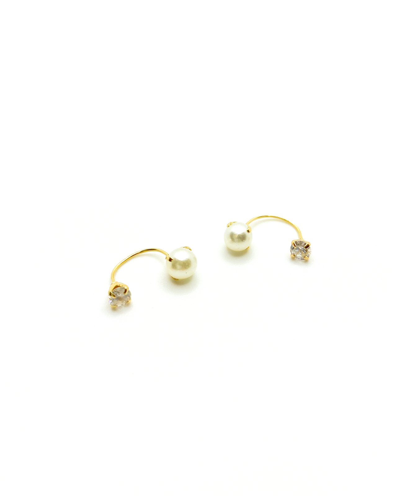 Cubics and Pearls Studs