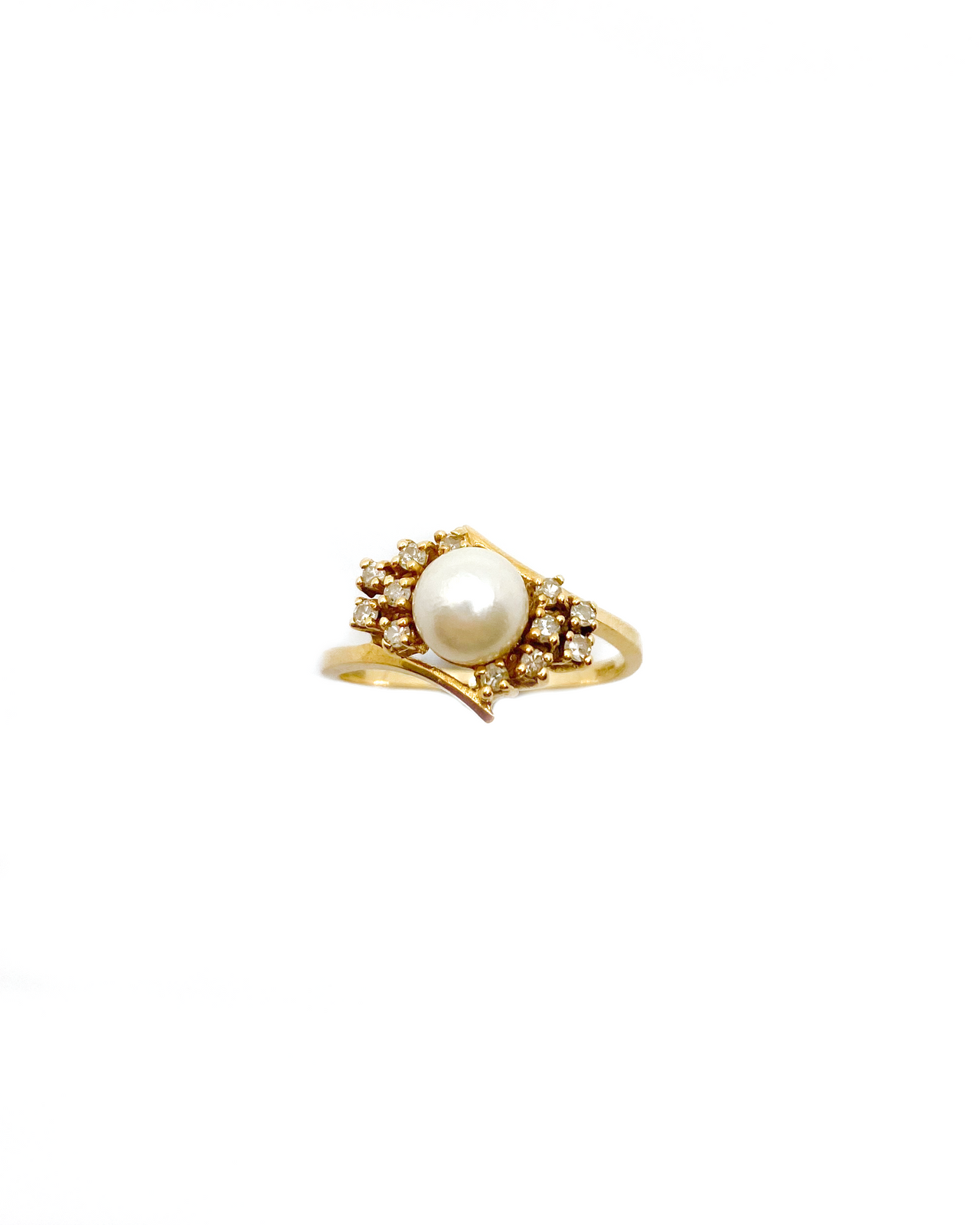 Pearl Diamond Ring