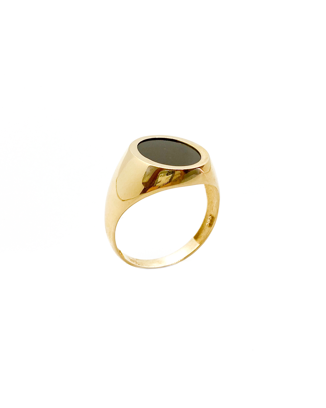 Black & Yellow Signet Ring