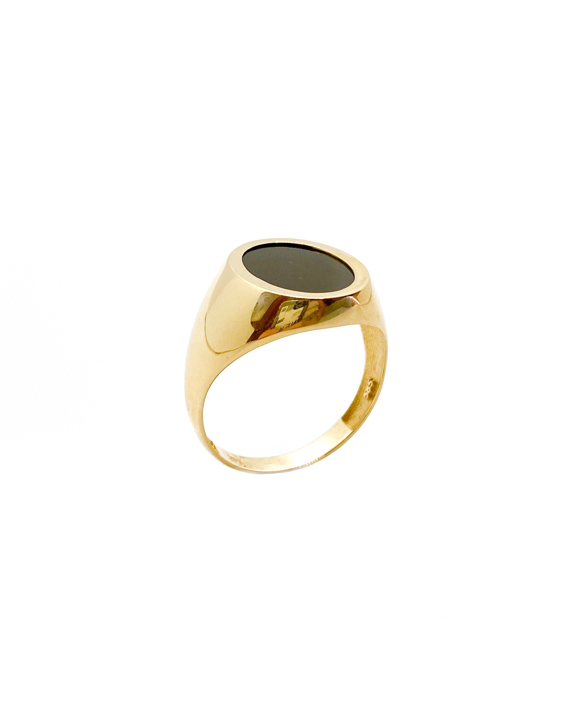 Black & Yellow Signet Ring