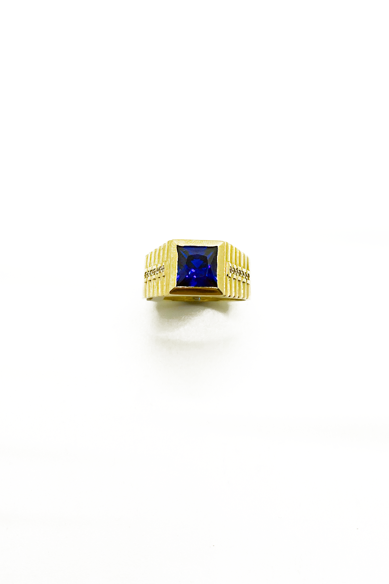 Blue Stone Square Ring