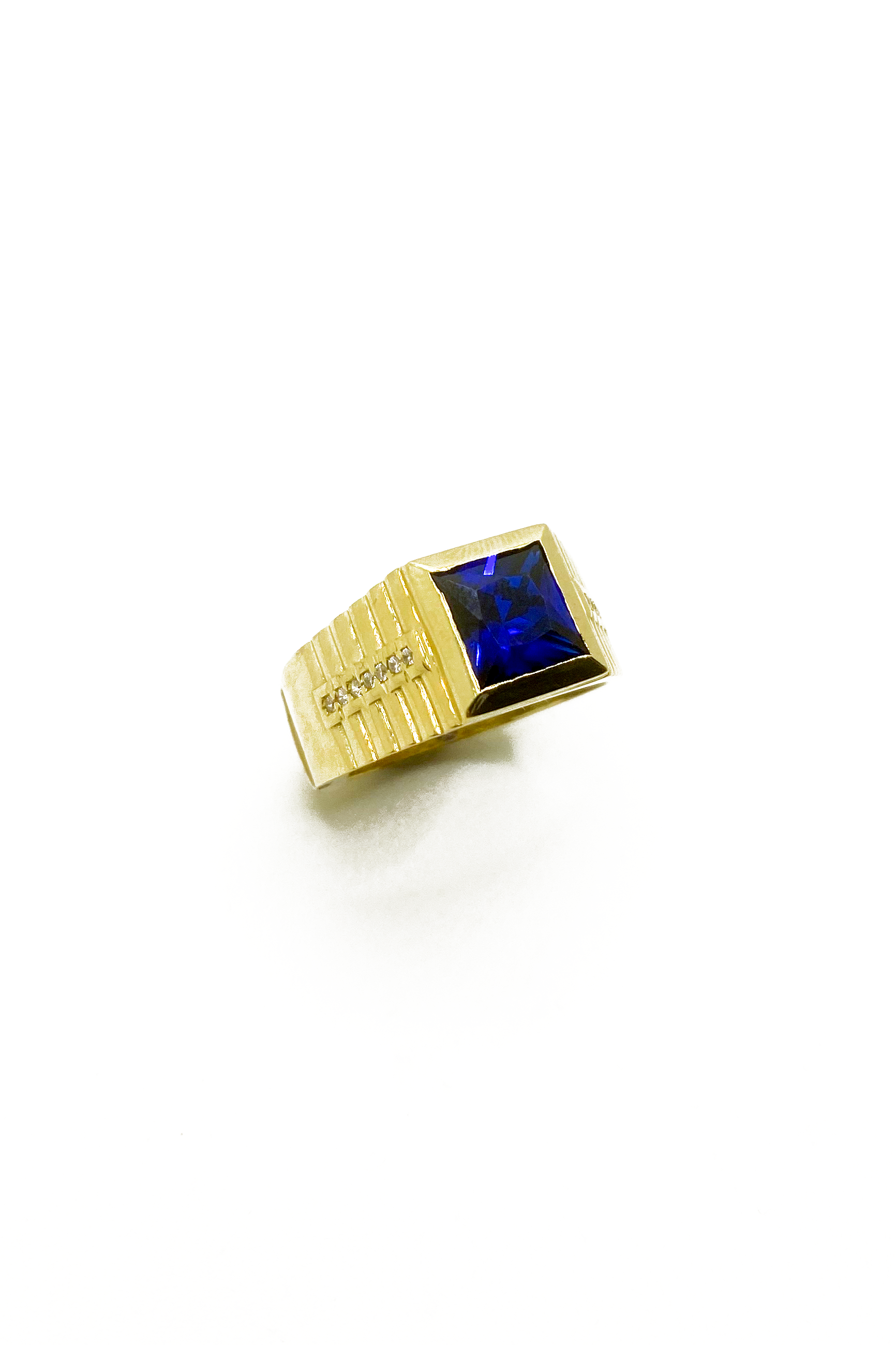 Blue Stone Square Ring