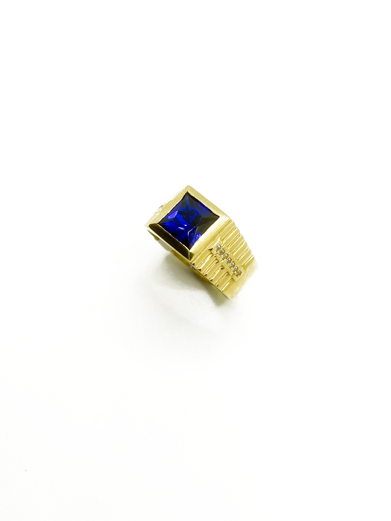 Blue Stone Square Ring