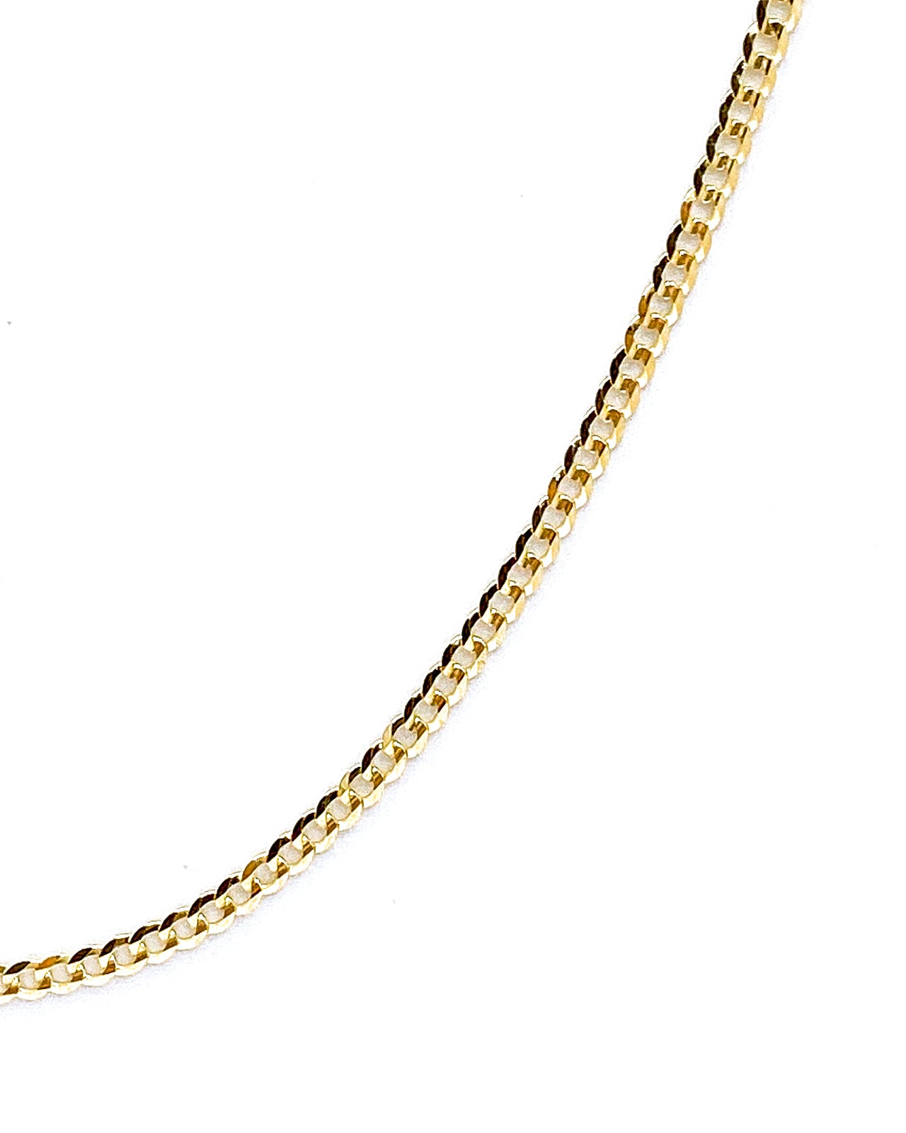 14k gold cuban chain curb solid heavy thin