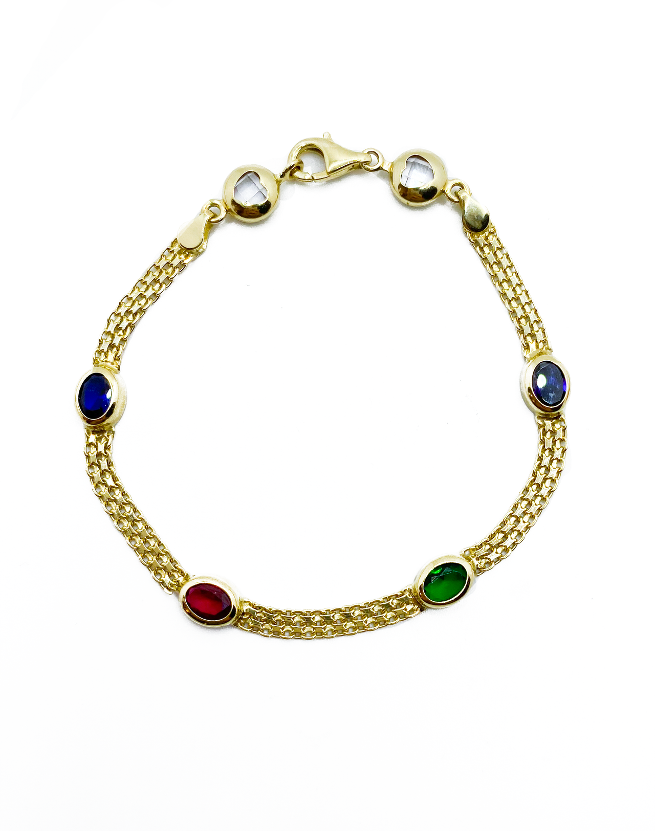 Multi-Color Stone Bracelet